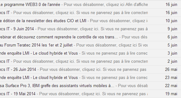 lemondeinformatique.fr, fail at preview by asking readers to unsubscribe!
